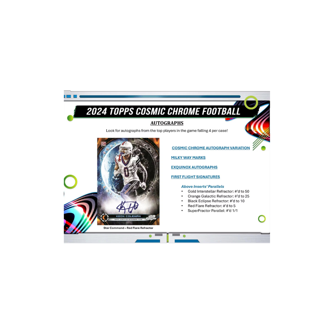 2024 Topps Cosmic Chrome FB Hobby (Box or Pack)