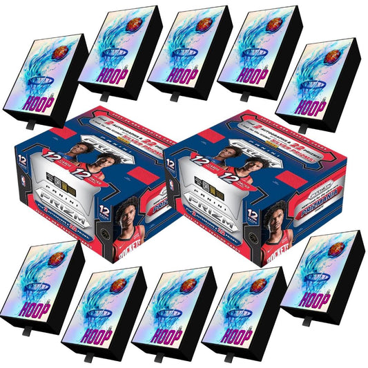 HN BREAK NBA04501 (10) 1 FULL CASE OF HOOP BOX (2) 2023 PRIZM HOBBY