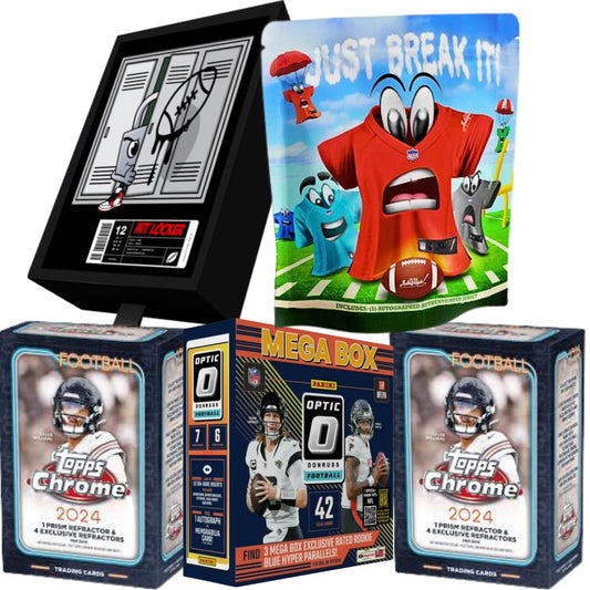 DSB BREAK NFL04172 (BF) PYT: (2) 2024 Topps Chrome Blaster (1) 2024 Donruss Optic Mega (1) Hit Locker (1) Jersey Autographzz (Copy) (Copy)