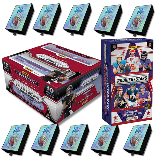 DSB PYT BREAK (THE 5K!) NFL04157 (10) 1 FULL CASE OF ICE (1) 2024 Panini Prizm Deca Hobby (1) 2024 Rookies And Stars Hobby