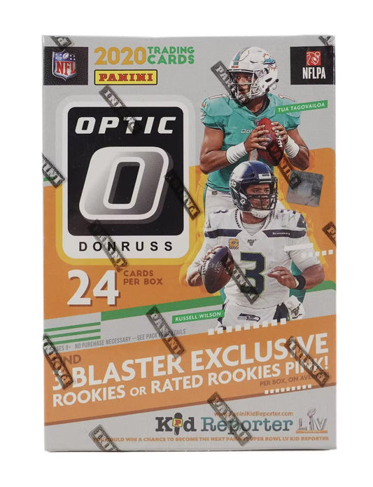 2020 Panini Donruss Optic Football 6-Pack Blaster Box (Pink Parallels)