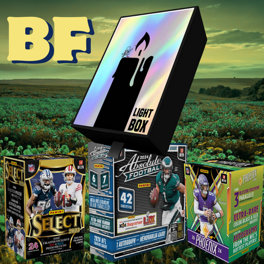DSB BREAK NFL08079 BF (1) Light Box (1) 2024 Phoenix Blaster (1) 2023 Select Blaster (1) 2024 Absolute Mega