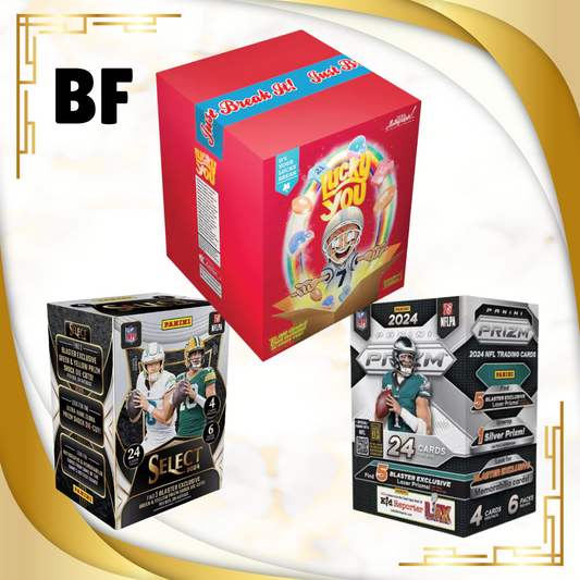 DSB BREAK NFL08265 BF (1) Autographed Mini Helmet (1) 2024 Prizm Blaster (1) 2024 Select Blaster