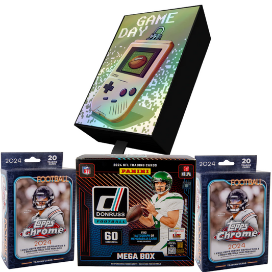 DSB BREAK NFL05090 (BF) PYT: (1) 2024 Donruss Mega (2) 2024 Topps Chrome Hanger (1) Game Day&nbsp;