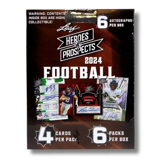 2024 Leaf Heroes and Prospects Football Hobby Box