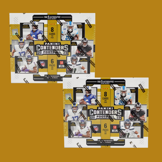 DSB BREAK NFL08264 - (2) 2023 Panini Contenders Football Hobby Box