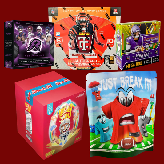 DSB BREAK NFL08270 - (1) Autograph Jersey (1) Autographed Mini Helmet (1) 2024 Totally Certified (1) 2024 Resurgence Mega (1) 2024 Phoenix Mega