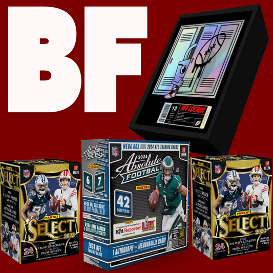 DSB BREAK NFL08180 BF (1) HIT LOCKER (1) 2024 Absolute Mega (2) 2023 Select Blaster