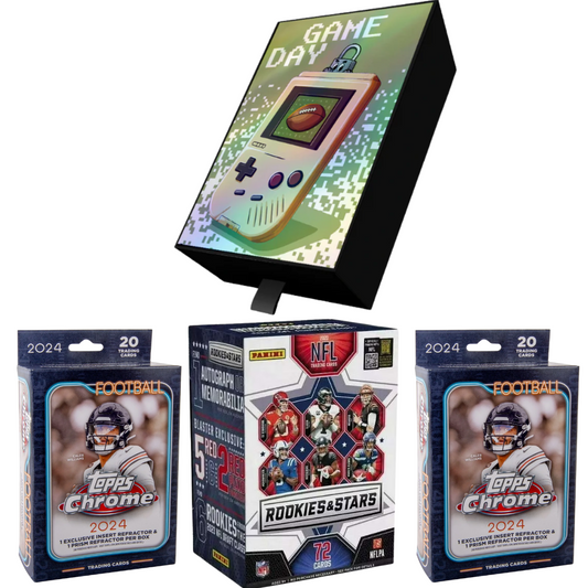 DSB BREAK NFL05091 (BF) PYT: (1) 2023 Rookies & Stars (2) 2024 Topps Chrome Hanger (1) Game Day